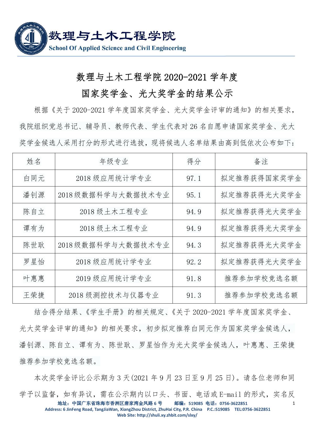 suncitygroup太阳官方网站2020-2021学年度国家、光大奖学金结果公示_1.JPG